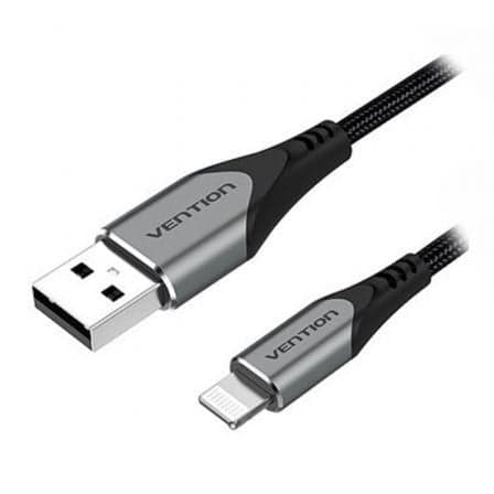 Vention LABHF Cabo Lightning 1m Alumínio Cinzento