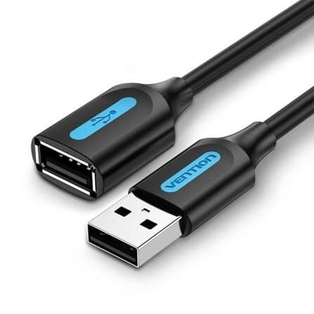 Cabo Alargador USB 2.0 Vention / 480Mbps / 3m / Preto / VEN-CAB_CBIBI