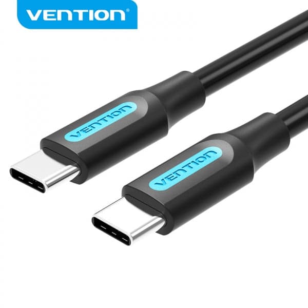 Cabo USB-C 2.0 3A 60W 0.5M / Preto / VENTION