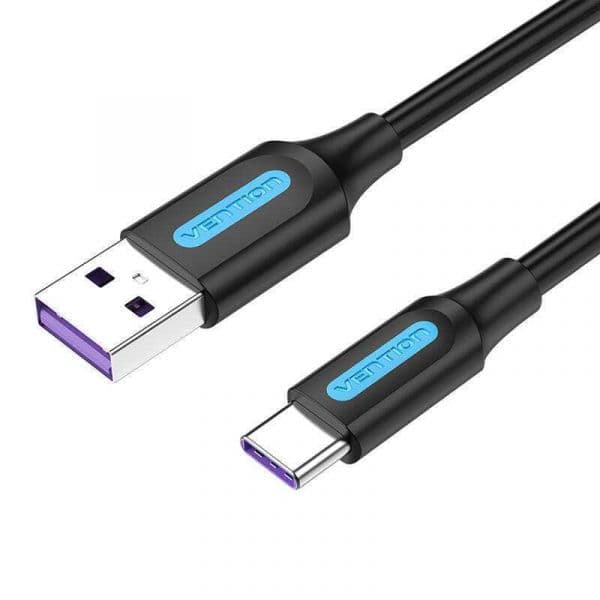 Vention Cabo Usb 2.0 a para Usb-C CORBF 5a 1m Pvc Preto
