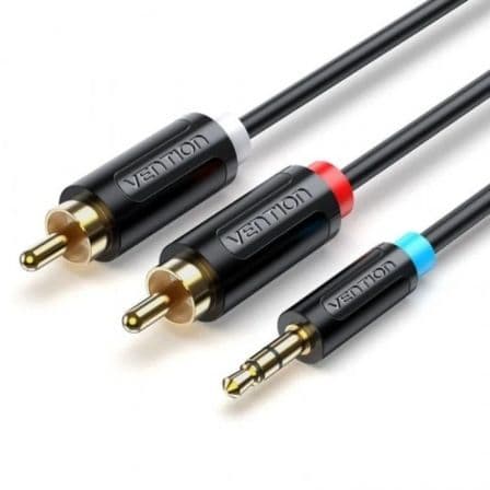 CABLE JACK VENTION BCLBJ JACK 3.5 MACHO - 2X RCA MACHO 5M PRETO