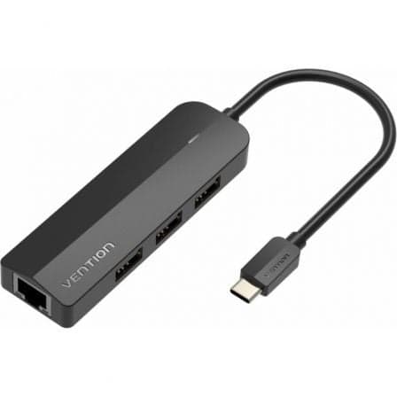 Startech Hub de Interface Vention USB Type-C 480 Mbit/s Preto - TGOBB