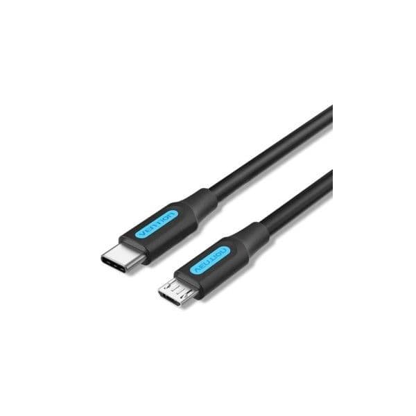 Vention COVBD Cabo USB-C 2.0 Macho para Micro USB Macho 10W 480Mbps 50cm Black