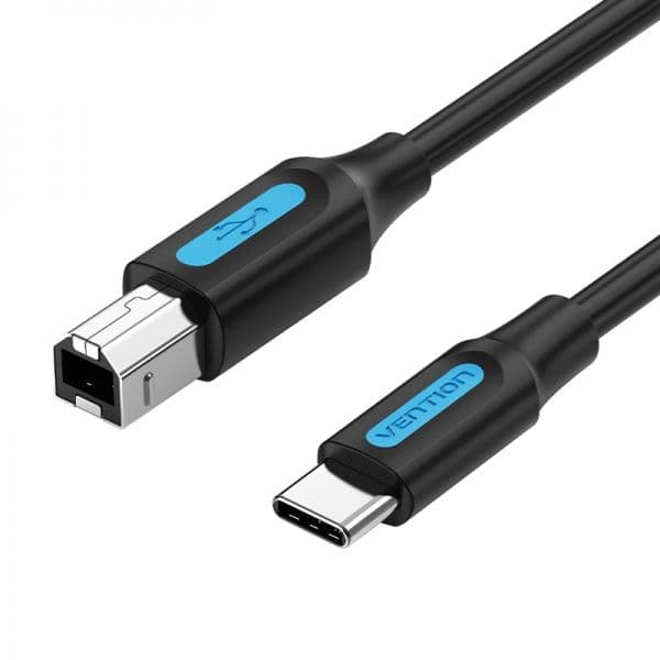 Vention Cabo USB-C 2.0 A B 2M 2A Preto