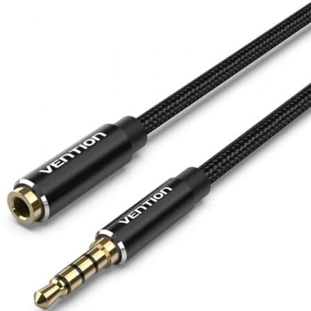 Vention BHCBH Cabo Estéreo Jack 3.5 Macho a Jack 3.5 Fêmea 2m Preto