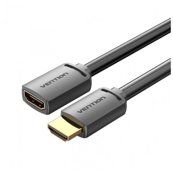 Vention AHCBD/AHCBF Cabo de Extensão HDMI 4K Macho para Fêmea 0.5m Preto