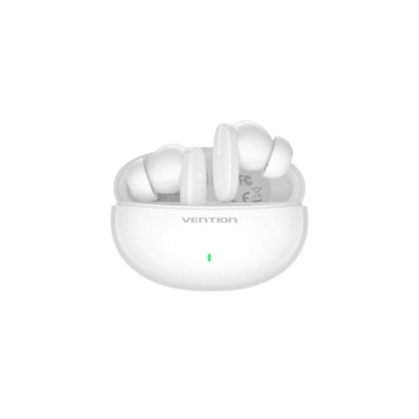 Auscultadores Vention NBFW0 Bluetooth com estojo de carregamento/ Autonomia 7h/ Branco - NBFW0