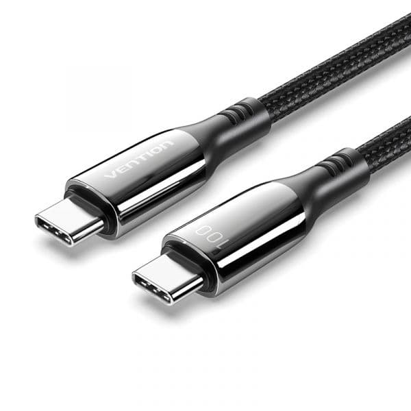 Vention Cabo USB 2.0 Tipo-C para Tipo-C 5A/100W 1.2m Preto
