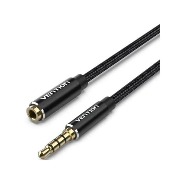 Vention BHCBL Cabo Estéreo Jack 3.5 Macho para Jack 3.5 Fêmea Preto 10m