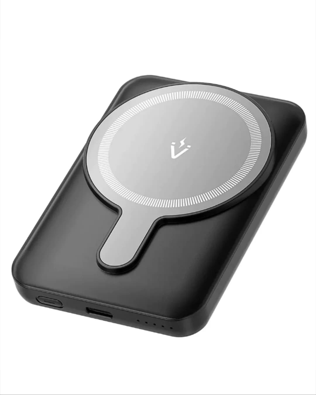 Bateria Powerbank Magnética Vention 5000mAh 20W USB-C + Wireless Preta