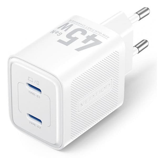 Vention FEFW0-EU Carregador GaN 45W Branco