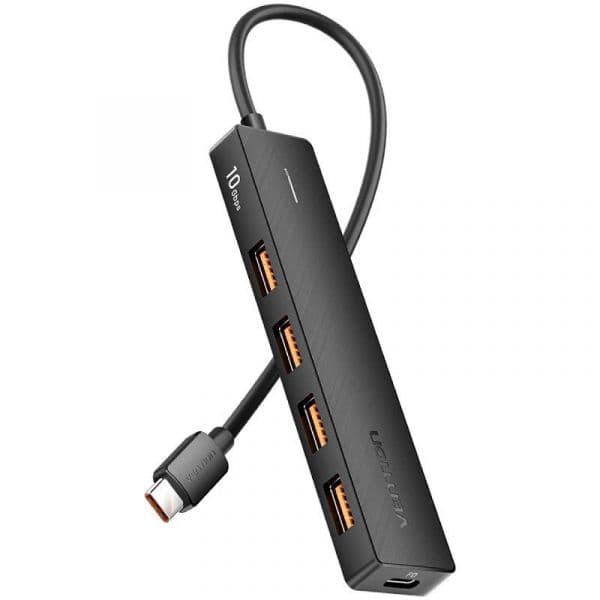 Vention CKCBB Hub USB-C 3.2 4 Portas USB + PD 100W