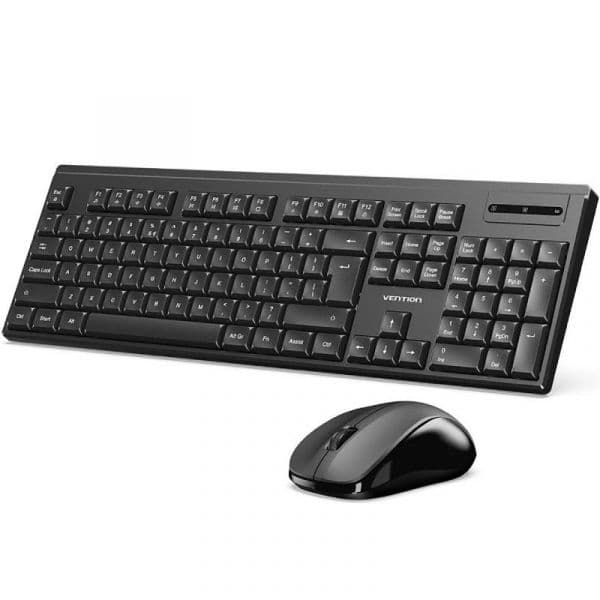 Teclado Vention KTZB0-EN Rato Sem Fios US Preto