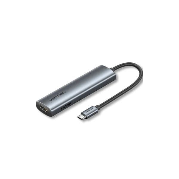 Vention Docking Station TGLHB USB-C 5 em 1 HDMI 4K PD Cinzento