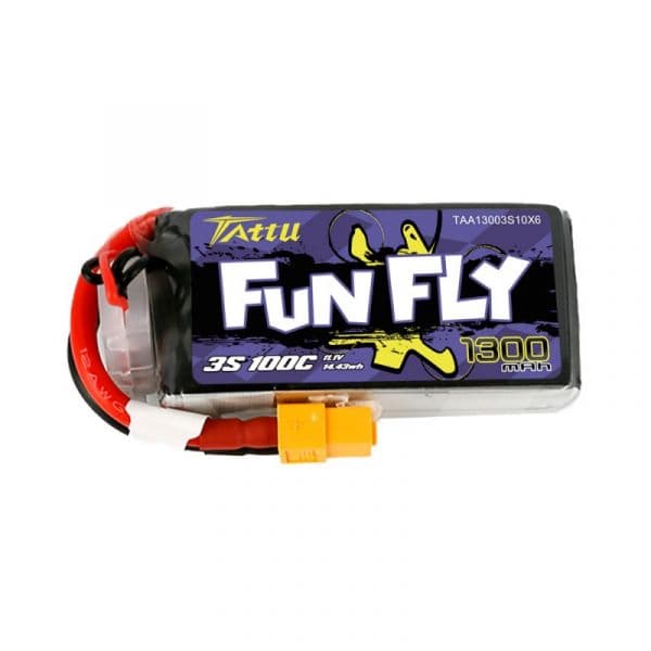 Tattu Bateria Lipo 1300mAh 100C 11.1V 3S1P - TAA13003S10X6