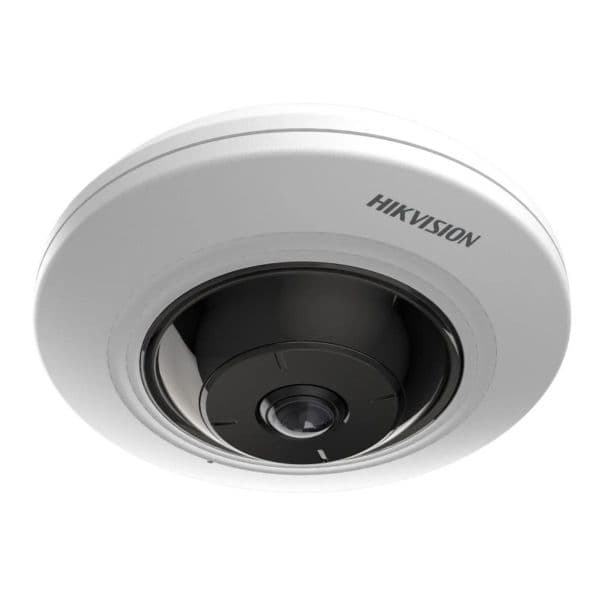 Hikvision Câmara de Segurança DS-2CD2955G0-ISU(1.05mm) Dome ColorVu PoE 5MP Fisheye Visão Noturna IP67 Áudio Bidirecional