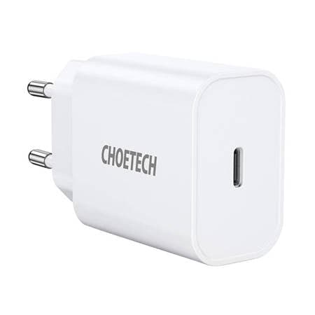 Choetech Carregador de Rede USB Tipo C PD 20W branco (Q5004 V4)