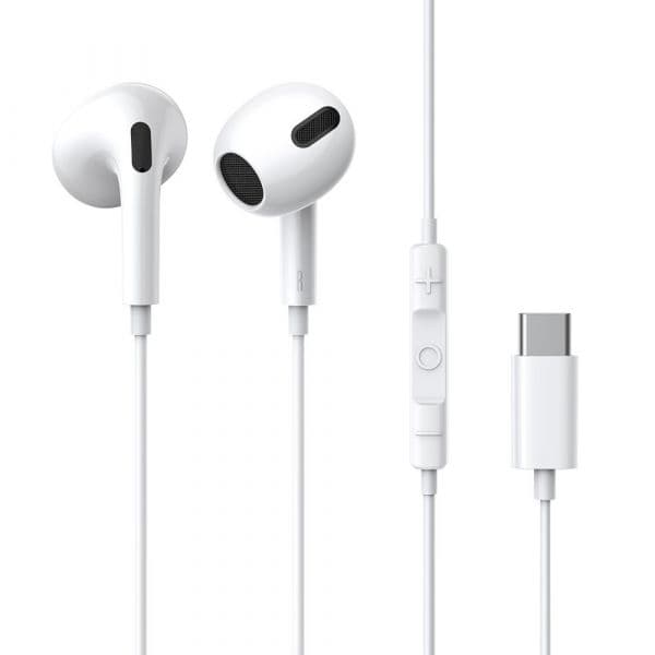 Baseus Encok C17 Auriculares Com Fio + MIcro Type-C Black