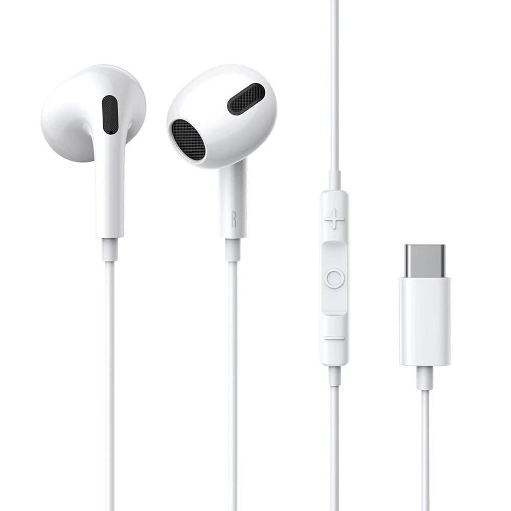 Baseus Encok C17 Auriculares Com Fio + MIcro Type-C Black