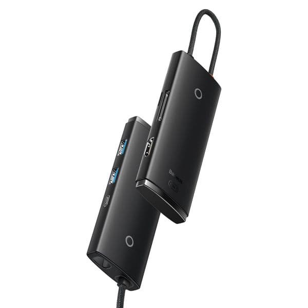 BASEUS Hub 6em1 USB-C para 2x USB 3.0 + USB-C PD + HDMI + SD/TF - WKQX050101