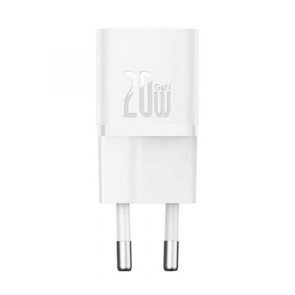 Carregador usb-c baseus branco 20w - CCGN050102