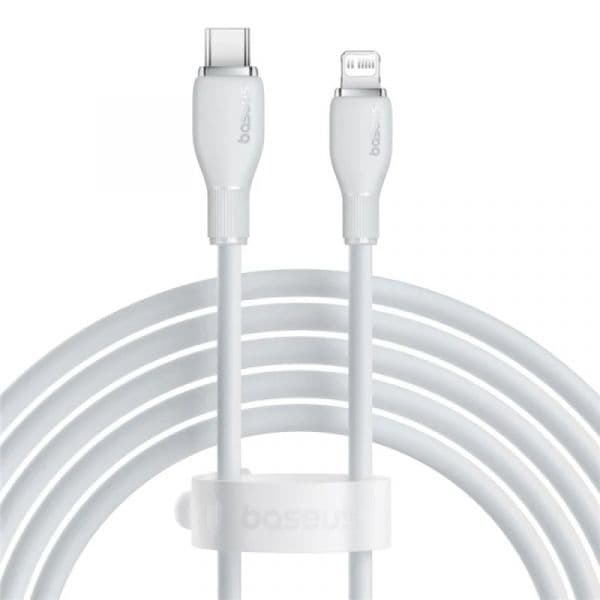 Baseus Cabo Pudding Series Fast Charging Cabo Type-c To Ip 20w 2m Branco