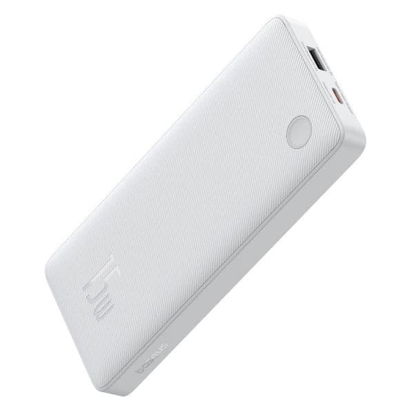 Powerbank Baseus Air Lite 10000Mah 15W Branca + Cabo Usb-C 30Cm