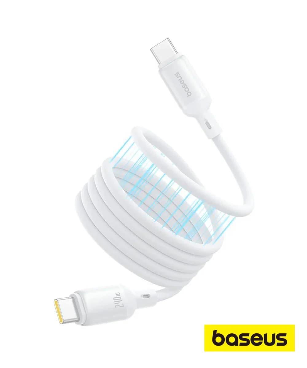 Baseus Cabo Magnetico Picogo Usb-c To Usb-c 240w 1m Moon White
