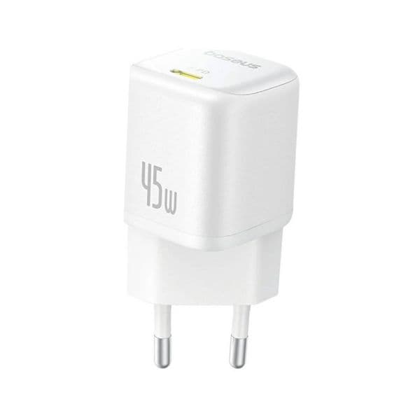 Baseus Adaptador de Corrente PicoGo GaN6 45W USB-C Branco