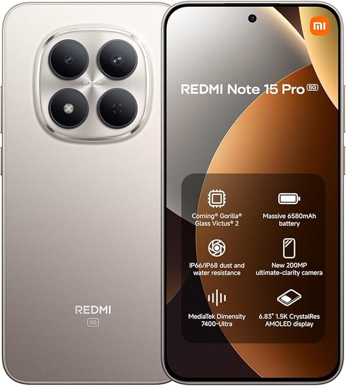 Xiaomi Redmi Note 15 Pro 5G 6.83" Dual SIM 8GB/256GB Titanium