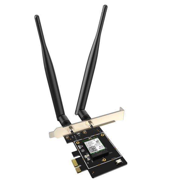 Tenda E33 Placa de Rede Wifi PCI-E Wifi 6E AX5400 Tri-Band