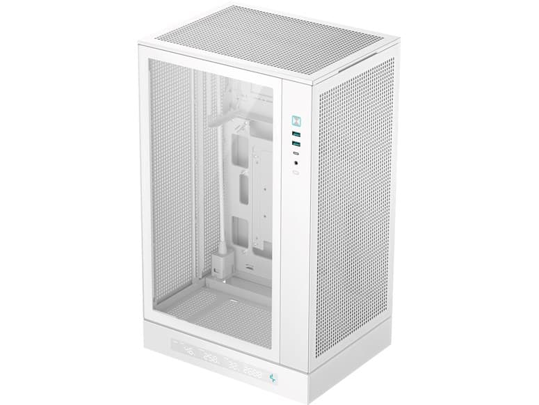 DeepCool CH270 Digital Mini Micro-ATX Vidro Temperado Branca