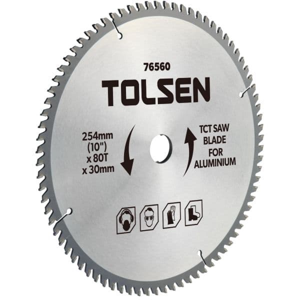 Tolsen Disco 254MM 80 Dentes para Corte Alumínio - 76560