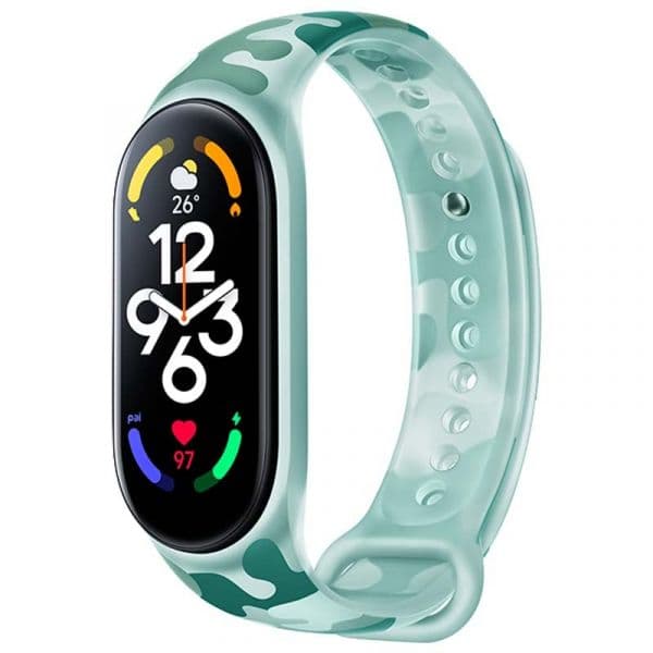 Xiaomi Pulseira Camuflagem Original Smart Band 7 Verde