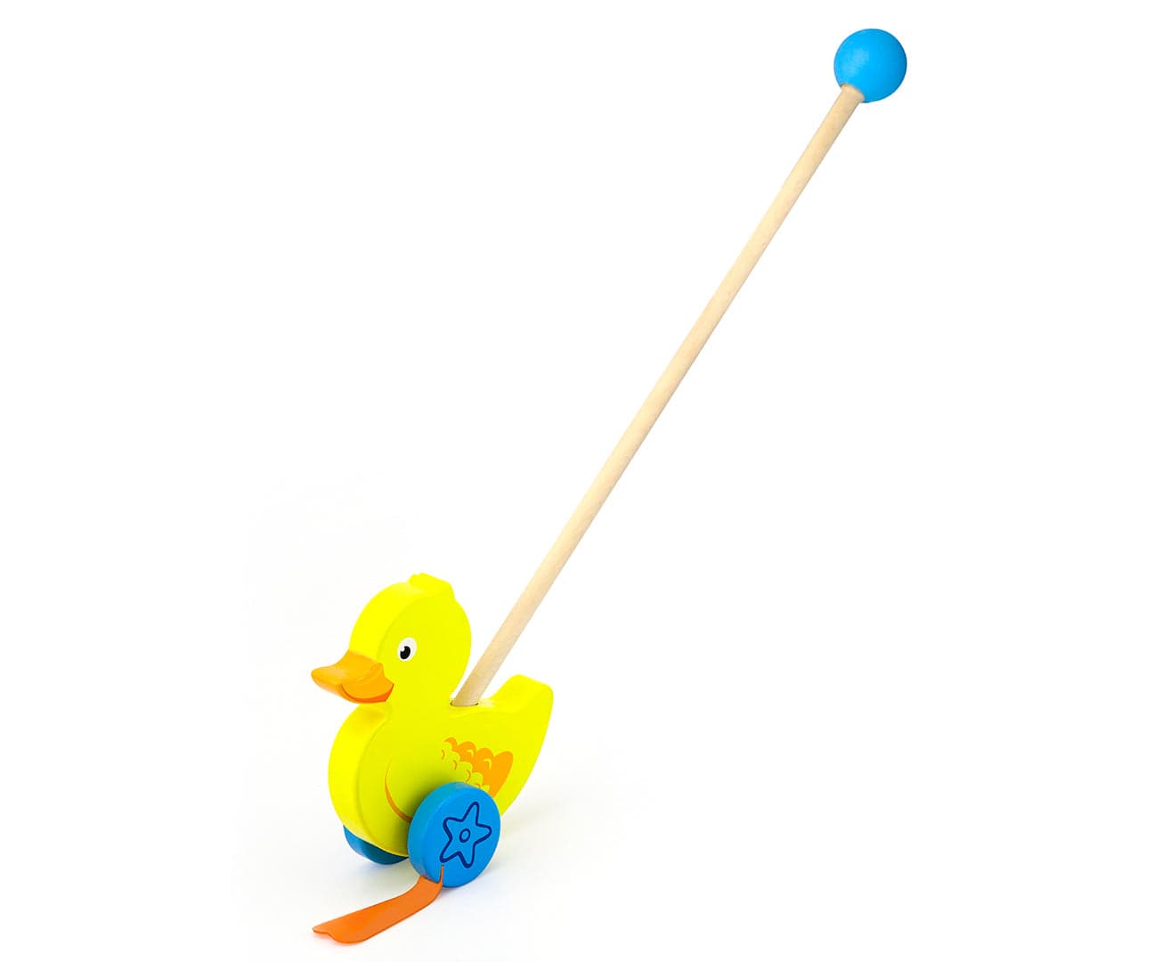 Brinquedo De Empurrar Pato Viga