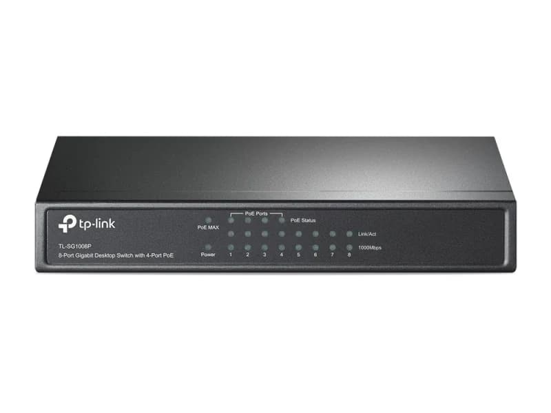Switch PoE TP-Link TL-SG1008P, com 8p Gigabit (4 PoE)