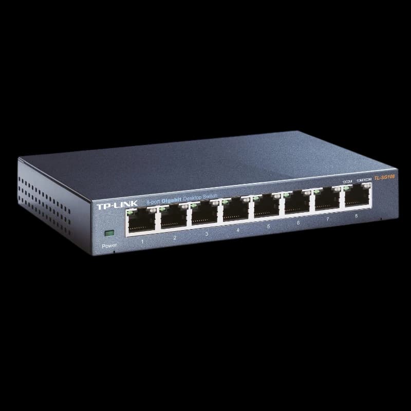 TP-Link TL-SG108 Desktop Switch with 8 ports 10/100/1000 Mbps