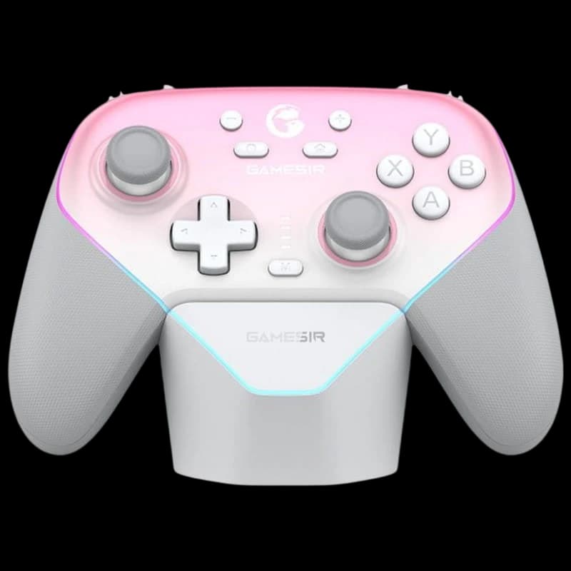 Gamesir Super Nova Bluetooth e Wireless para PC / Nintendo Switch / iOS e Android Whipped Pink