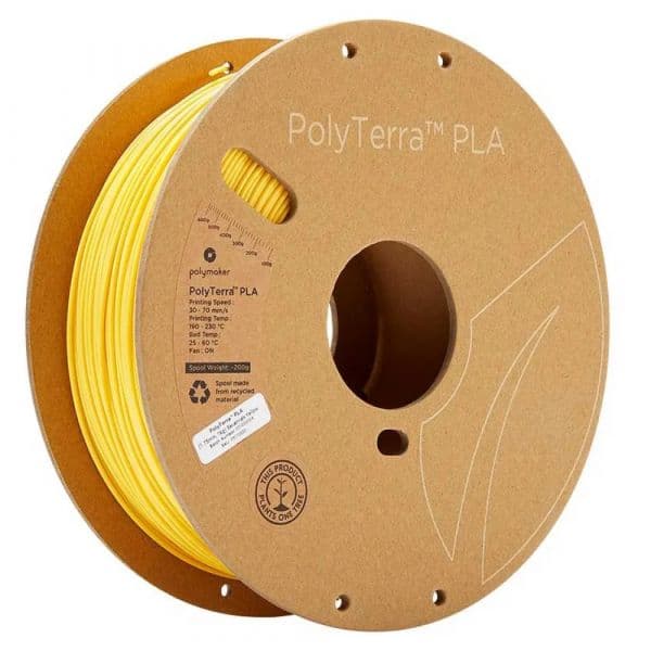 Polymaker Filamento PLA PolyTerra 1.75mm 1Kg Savannah Yellow