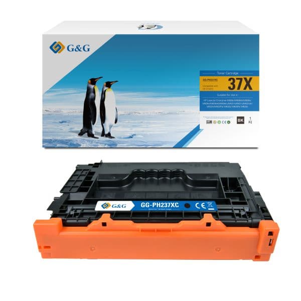 Toner Compatível HP Cf237X Nº37X Preto - G&G - TON00715