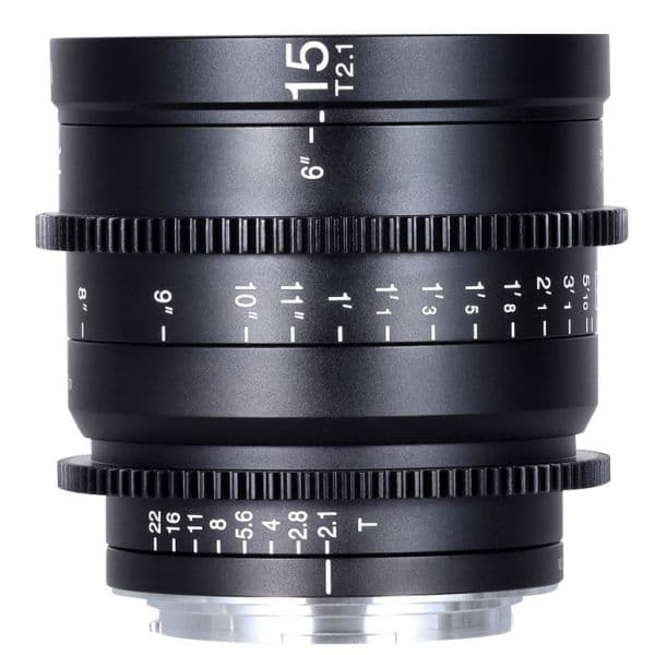 Objetiva Laowa 15mm t/2.1 Zero-D Ciné (Métrica) Montagem RF