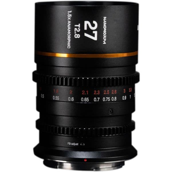 Objetiva LAOWA 27mm T2.8 1.5X S35 Anamórfica (Amber) Sony E - LAOWA1180167