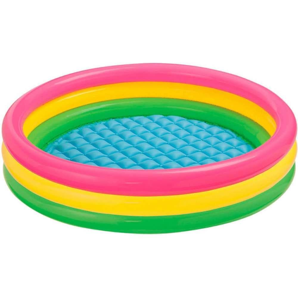 Intex Piscina Insuflável 3 Aros com Cores 147X33 Cm