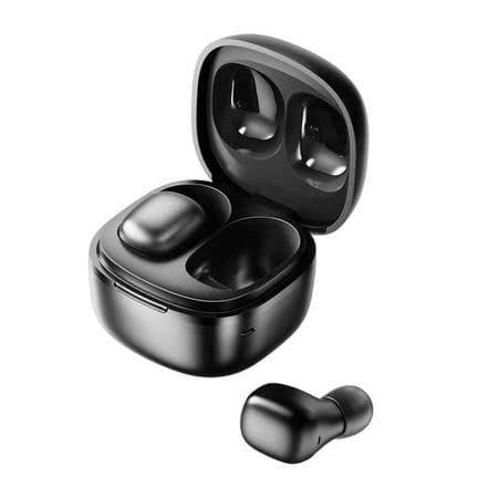 Fones de ouvido sem fio intra-auriculares Joyroom TWS IP54 pretos (MG-C05)