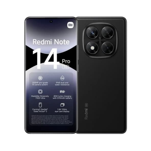 Xiaomi Redmi Note 14 Pro 5G 6.67" Dual SIM 8GB/256GB Midnight Black