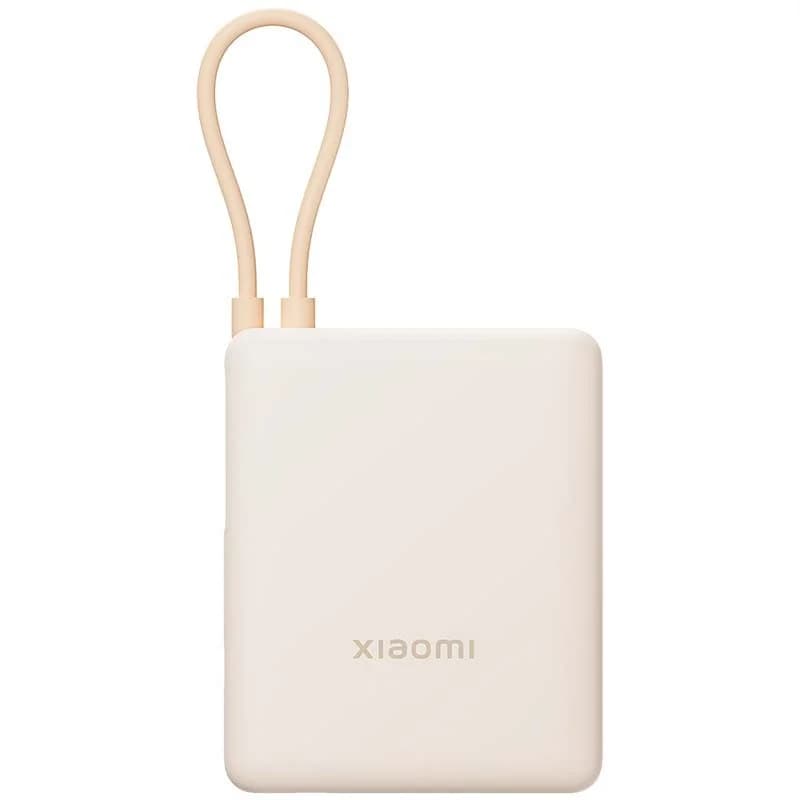 Powerbank Xiaomi 33W 10000 (Cabo Integrado) 5600mAh x2 (5V/3A) USB-C Bege