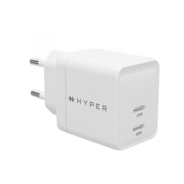 Hyper Carregador HJG35EU GaN 35W PD 3.0 PPS USB-C White