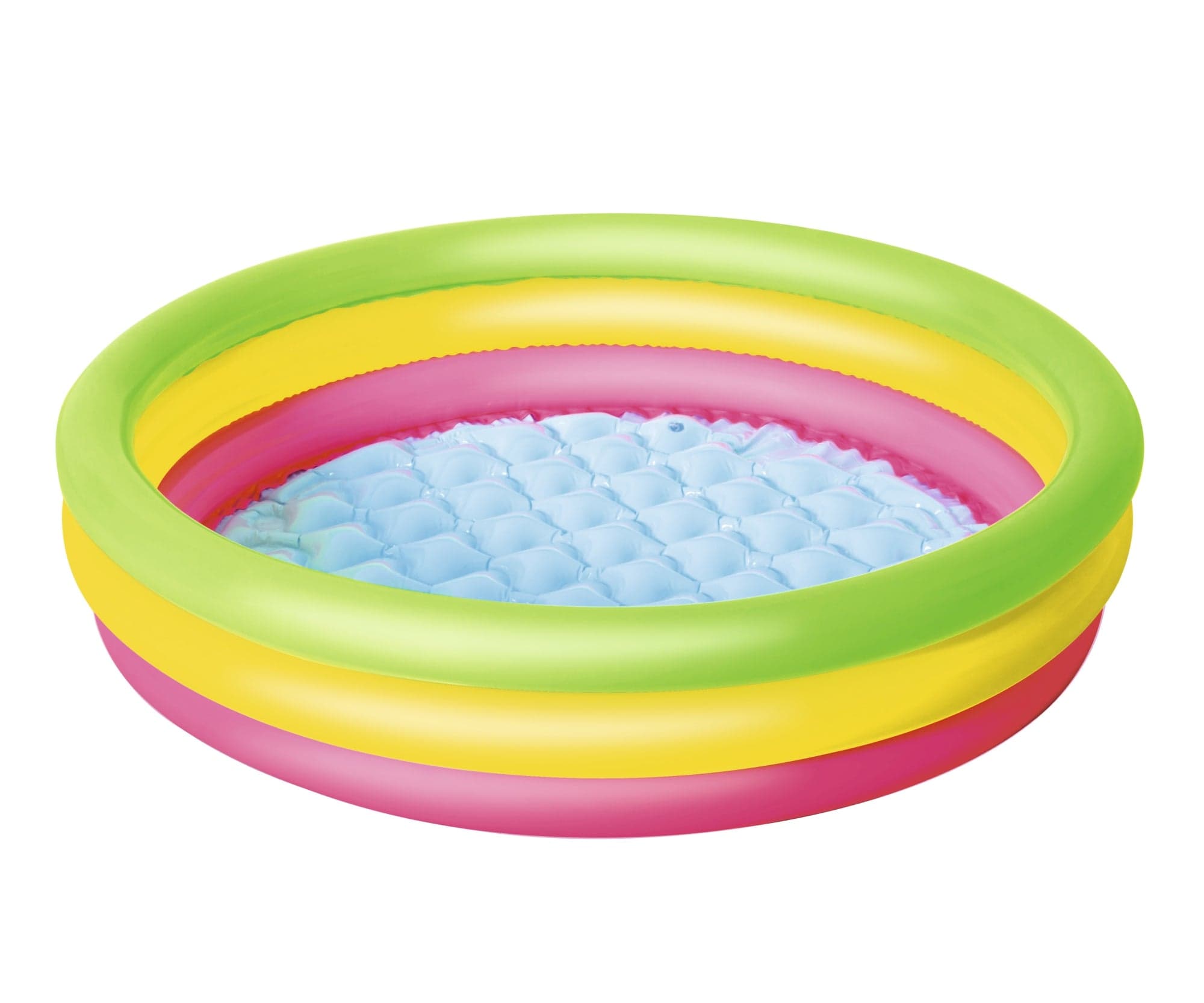 Bestway Piscina Insuflável de 3 Anéis Tricolor (102cmx25cm)