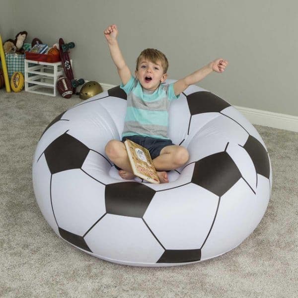 Puff Formato Bola de Futebol 114x112x66cm