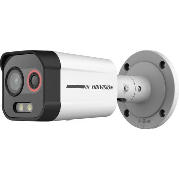 Hikvision Câmara de Segurança IP Térmica Dupla HeatPro Bullet PoE 4Mp 1.35~4mm Exterior IP67